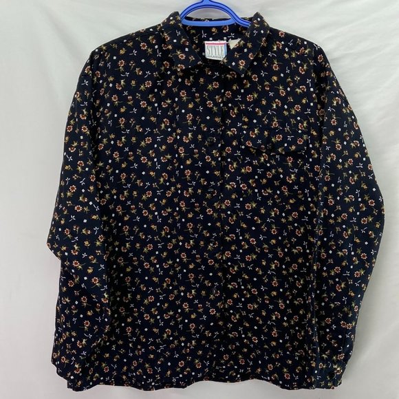 Styles Guides Women's Floral Button Up Shirt - XL - Picture 1 of 4